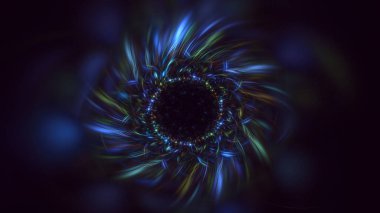 Soyut çember ışık arkaplanı oluşturuluyor