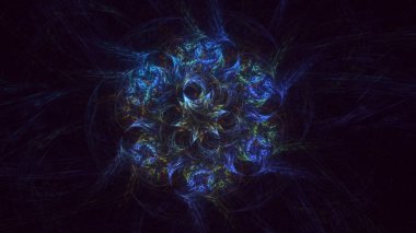 Soyut çember ışık arkaplanı oluşturuluyor