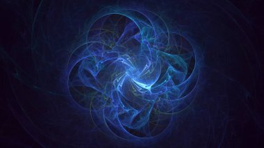 3B soyut renkli fraktal ışık arkaplanı oluşturma