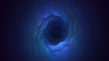 3B soyut renkli fraktal ışık arkaplanı oluşturma