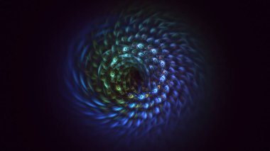 3B soyut renkli fraktal ışık arkaplanı oluşturma