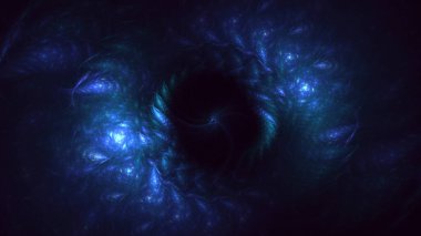 3B soyut renkli fraktal ışık arkaplanı oluşturma