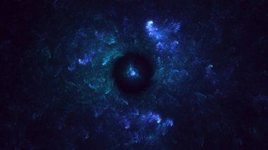 3B soyut renkli fraktal ışık arkaplanı oluşturma