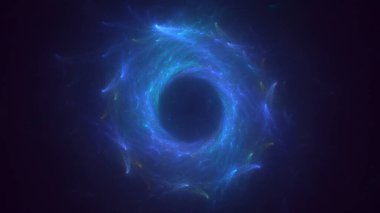 3D, soyut çok renkli teknoloji fraktal ışık arkaplanı oluşturuluyor