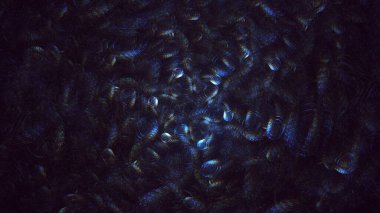 Soyut fraktal ışık arkaplanı 3 boyutlu oluşturuluyor