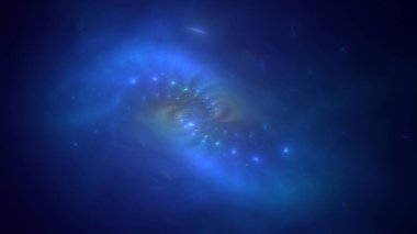 3D görüntüleme teknolojisi soyut fraktal arkaplan