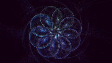 Soyut çember ışık arkaplanı oluşturuluyor