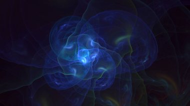 3B soyut renkli fraktal ışık arkaplanı oluşturma