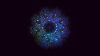 Soyut çember ışık arkaplanı oluşturuluyor