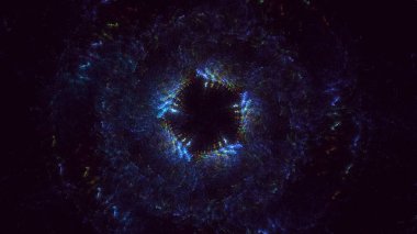 Soyut çember ışık arkaplanı oluşturuluyor