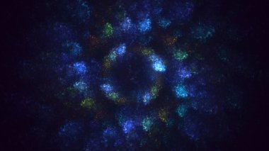 Soyut çember ışık arkaplanı oluşturuluyor