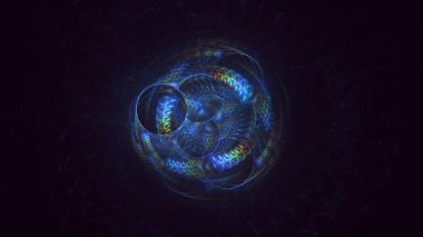 Soyut çember ışık arkaplanı oluşturuluyor