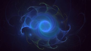 3B soyut renkli fraktal ışık arkaplanı oluşturma