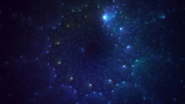 3B soyut renkli fraktal ışık arkaplanı oluşturma