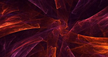 3B soyut renkli fraktal ışık arkaplanı oluşturma