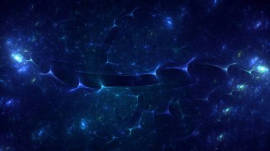 Soyut çok renkli fraktal ışık arkaplanı 3B görüntüleme