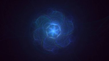 3B soyut renkli fraktal ışık arkaplanı oluşturma