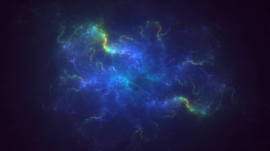 3B soyut renkli fraktal ışık arkaplanı oluşturma