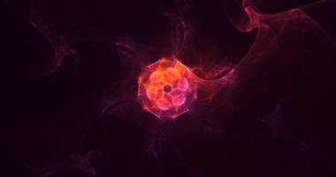 Soyut fraktal iş arkaplanı 3 boyutlu oluşturuluyor