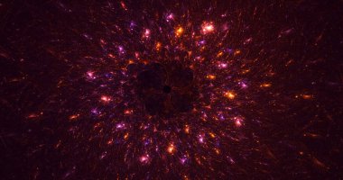 3B, soyut fantezi ışık fraktal arkaplanı oluşturma