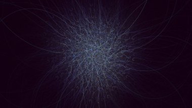 Fraktal 3D görüntüleme soyut ve parlak arkaplan