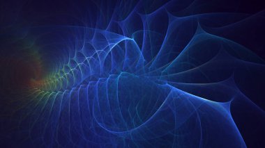 Fraktal 3D görüntüleme soyut ve parlak arkaplan