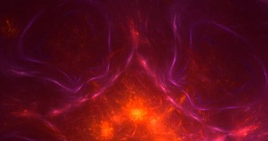 3D görüntüleme teknolojisi soyut fraktal arkaplan