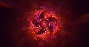 3D görüntüleme teknolojisi soyut fraktal arkaplan