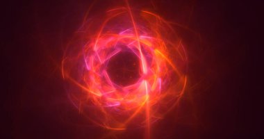 3D görüntüleme teknolojisi soyut fraktal arkaplan