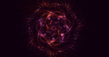 3B soyut renkli fraktal ışık arkaplanı oluşturma