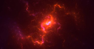 Soyut fraktal ışık arkaplanı 3 boyutlu oluşturuluyor