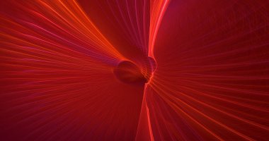 Soyut çok renkli fraktal ışık arkaplanı 3B görüntüleme