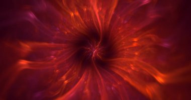 3D görüntüleme teknolojisi soyut fraktal arkaplan