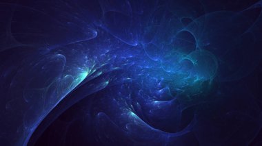 3D soyut çok renkli süpernova fraktal ışık arkaplanı oluşturma