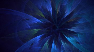 3D soyut çok renkli süpernova fraktal ışık arkaplanı oluşturma