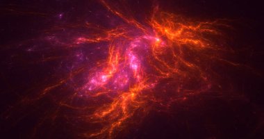3D soyut çok renkli süpernova fraktal ışık arkaplanı oluşturma