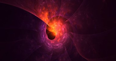 3D soyut çok renkli süpernova fraktal ışık arkaplanı oluşturma