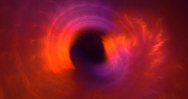 3D soyut çok renkli süpernova fraktal ışık arkaplanı oluşturma