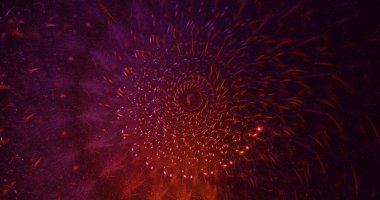 3B, soyut yuvarlak ışık arkaplanı oluşturma