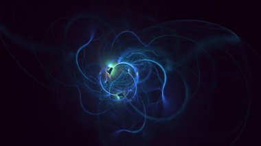 3D soyut çok renkli süpernova fraktal ışık arkaplanı oluşturma