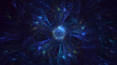 3B, soyut yuvarlak ışık arkaplanı oluşturma