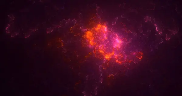 Рендеринг Абстрактной Многоцветной Сверхновой Фрактального Света Фон — стоковое фото