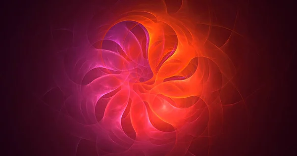 Randare Abstract Multicolor Supernova Fractal Lumina Fundal — Fotografie, imagine de stoc