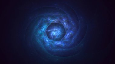 Soyut fraktal ışık arkaplanı 3 boyutlu oluşturuluyor