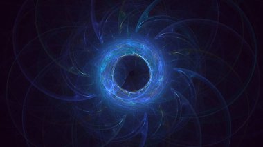 3B soyut renkli fraktal ışık arkaplanı oluşturma