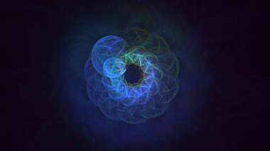 3B soyut renkli fraktal ışık arkaplanı oluşturma