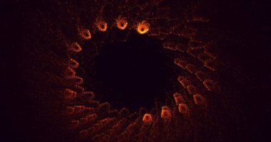 3D soyut çok renkli süpernova fraktal ışık arkaplanı oluşturma