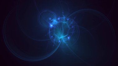 3D soyut çok renkli süpernova fraktal ışık arkaplanı oluşturma