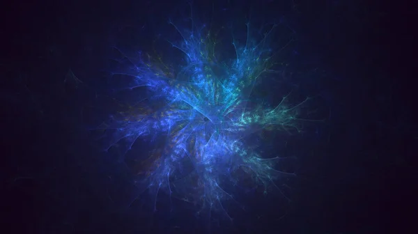 Rendering Abstrakt Flerfärgad Supernova Fraktal Ljus Bakgrund — Stockfoto
