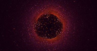 3D soyut çok renkli süpernova fraktal ışık arkaplanı oluşturma